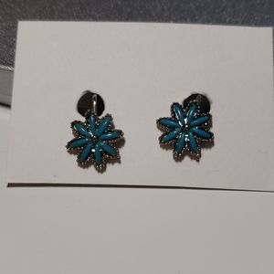 Vintage Clip-on Flower Earrings